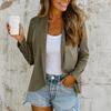 Damenjacken Lässige Leichte Mäntel Langärmlig Elegant Oberbekleidung