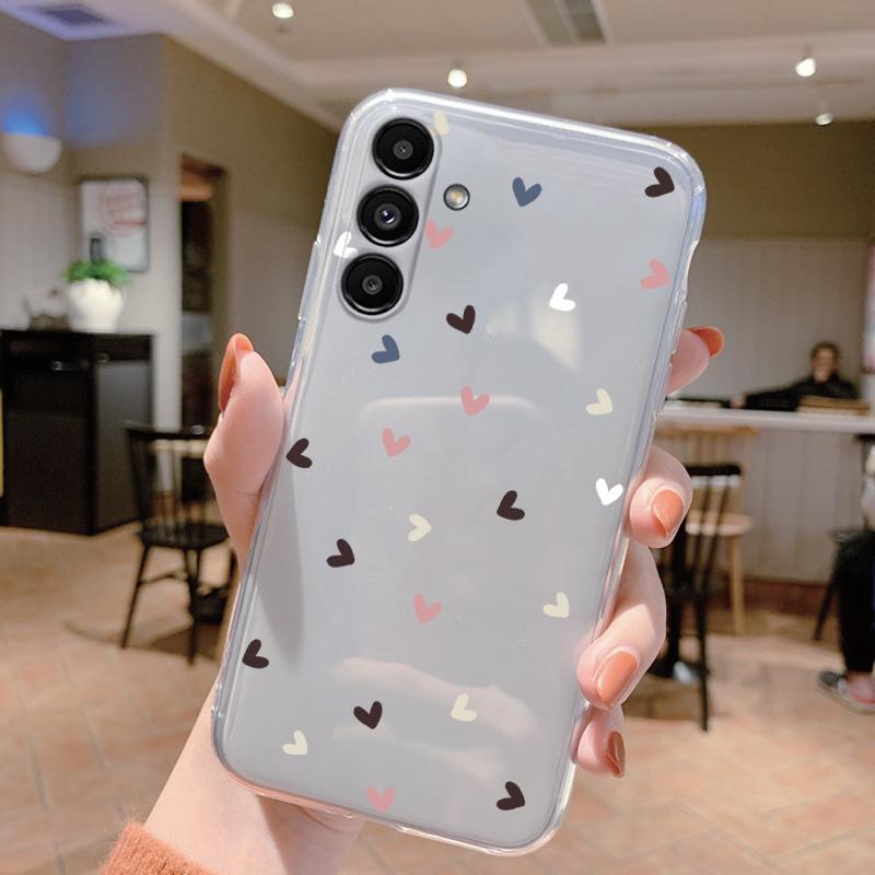 Clear Case For Samsung Galaxy A24 4G Shockproof Cover Cartoon Cute Soft Silicone Fundas For Galaxy A14 A54 A34 Transparent Coque