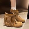 Fashion Flat Inside Heightening Fall Winter 2025 Casual Boots Small Booties