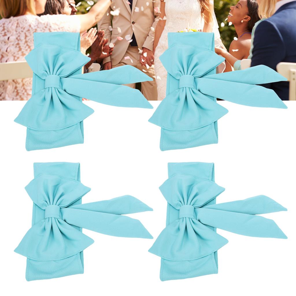 10pcs Chair Sashes for Wedding Elastic Chair Bows Sashes Decorative for Party Ceremony Reception Banquet Decorations