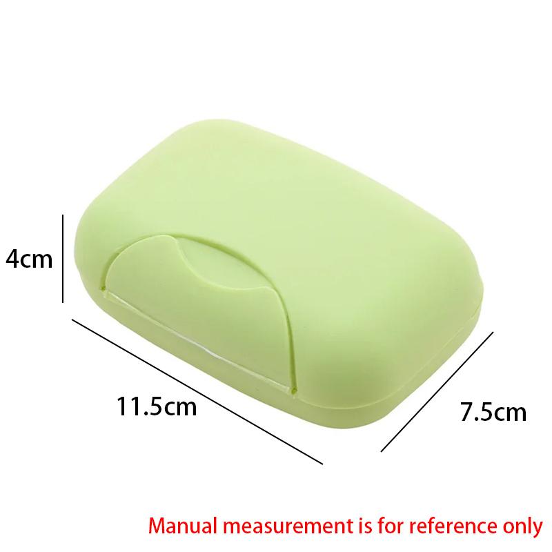 Portable Soap Dish Travel Soap Box Container Bathroom Home Small/big Sizes Candy Color Plastic Soap Dish Holder BXFZH02