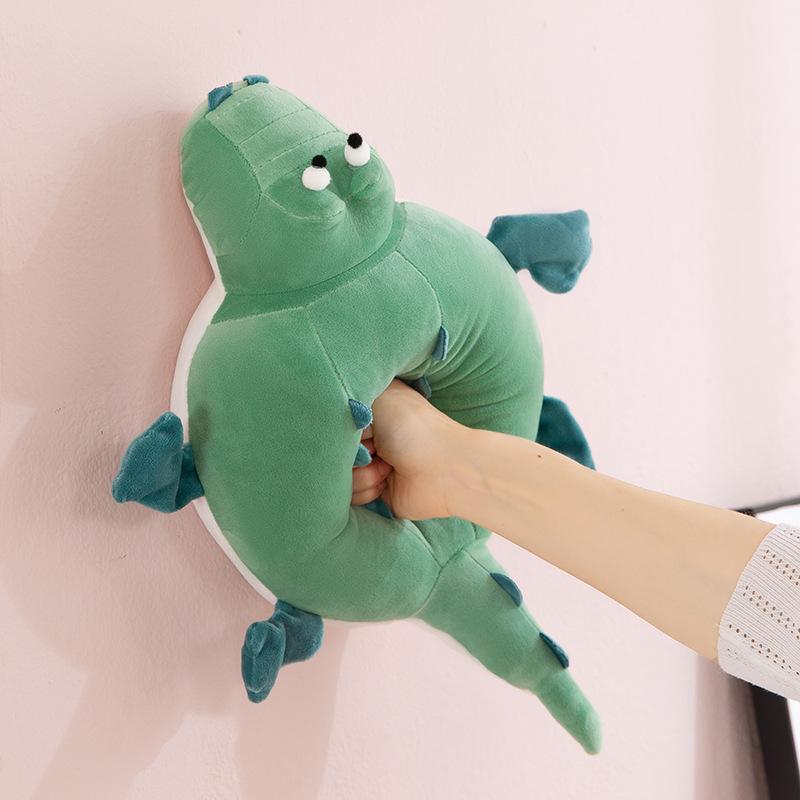 New Cute Crocodile Plush Toy Puffer Fish Round Doll Funny Rag Doll Children and Girls Gift