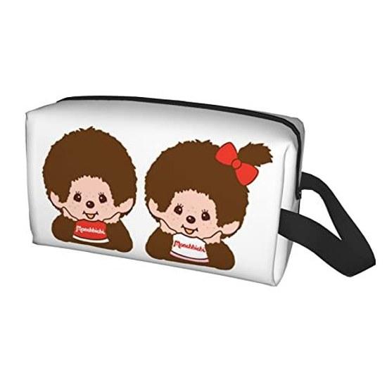 Rikana Monchhichi cosmetic pouch makeup stylish portable functional large capacity waterproof accessory storage lightweight business trip travel