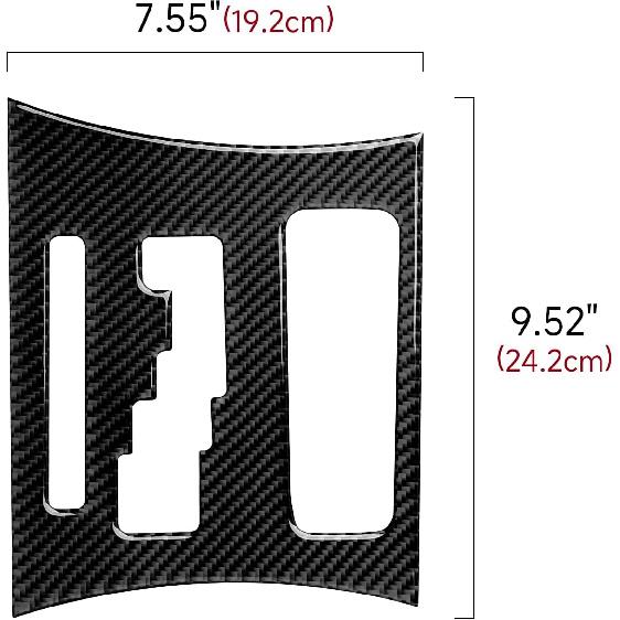 Car Gear Shift Panel Cover Decals for 2011 2012 2013 2014 Dodge Charger Accessories Carbon Fiber Interior Stickers