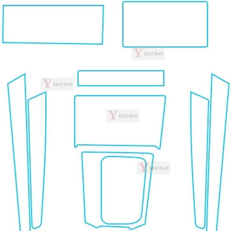 For Skoda Kodiaq Accessories interior Thin film transparent TPU Protective Film Anti-Scratch Sticker