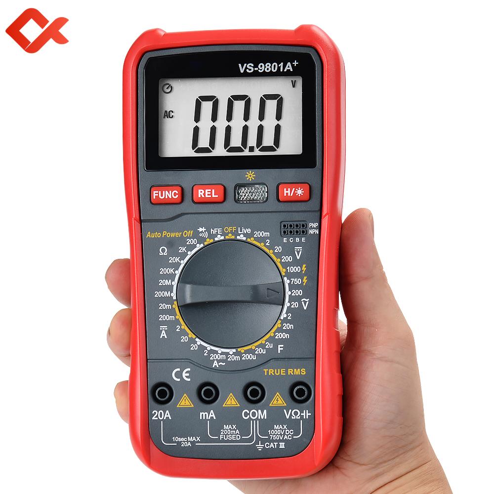 True Rms Multimeter Digital Inteligent Non-contact Voltage Detection Ac Dc Current Tester Professional Electrician Tools Vs9801a