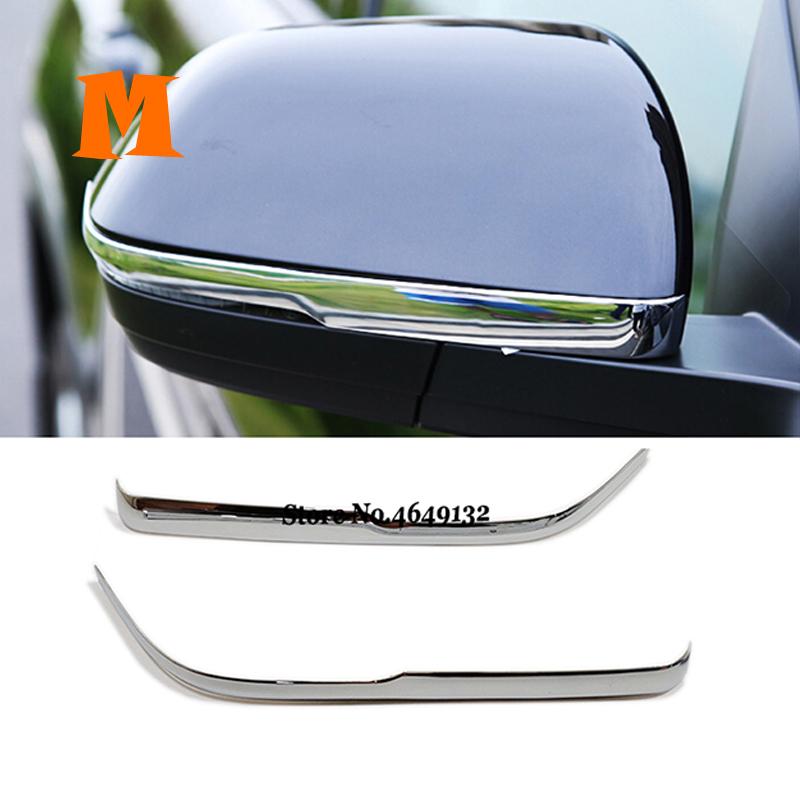 

2017 2018 для VW Volkswagen для Teramont Atlas ABS, боковая дверь автомобиля, поворотное зеркало заднего вида, накладка, аксессуары для стайлинга View Mirror Strips