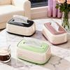Dust-proof Tissue Box Holder Plastic Tissue Paper Dispenser Paper Towel Storage Box Dining Room