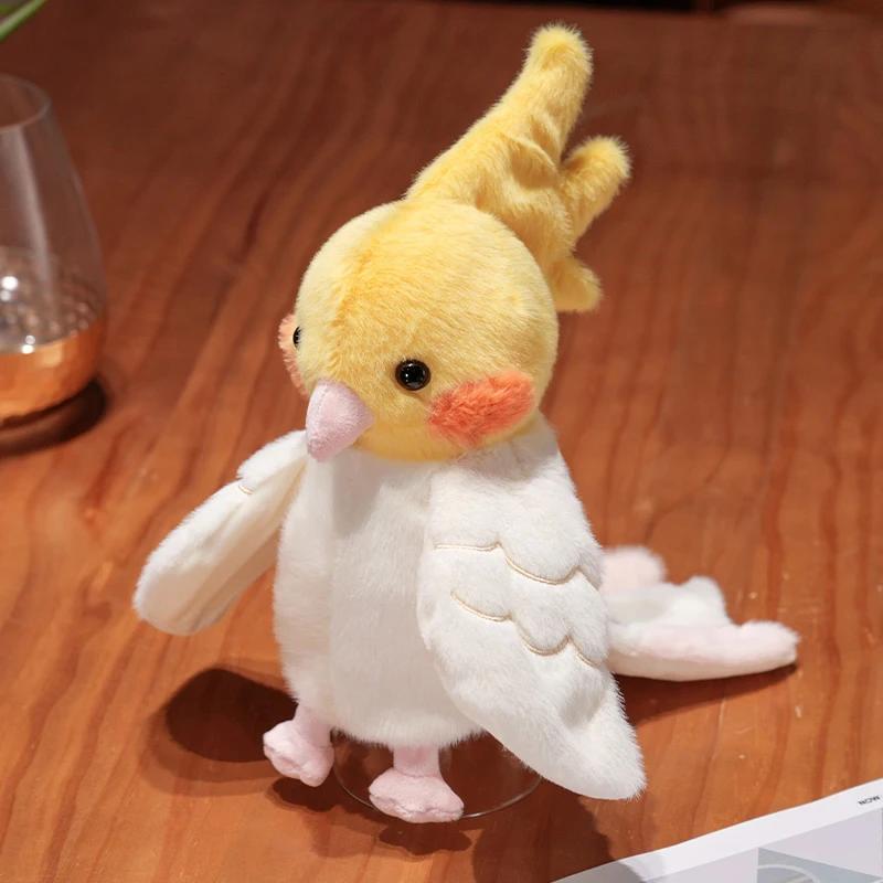Mooie Kleurrijke Papegaai Handpop Pluche Speelgoed Zacht Gezellig Levensgetrouw Vogelpop Levendige Grappige Optredens Attributen Knuffelbaar Verjaardagscadeau 25cm