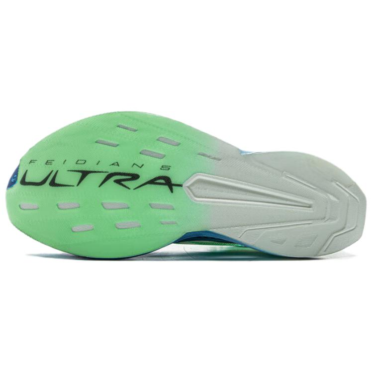 Li Ning Fei Dian 5 Ultra Super Technology Carbon Plate Running Shoes Unisex Running Shoes Green White Blue ARMV005-20