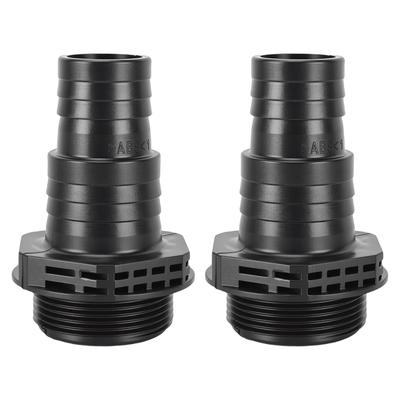 2Pcs Pump Connectors Fit for SPS100 SPS75 SPS50 SPS25 32 38mm ABS for Sand Pump Pool Spa Replacement Parts Black
