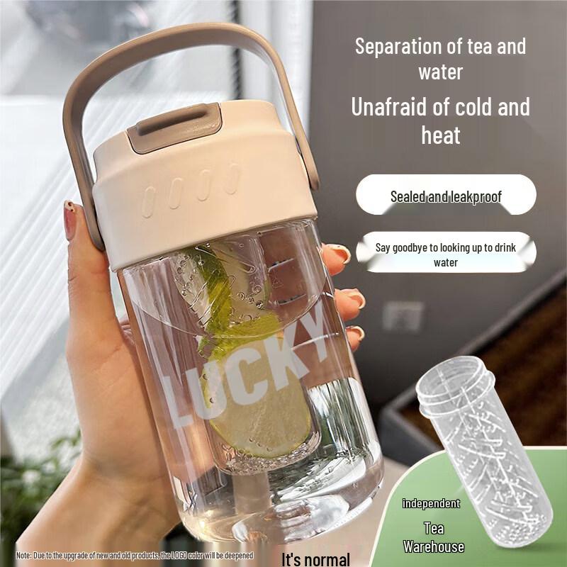 Jiwu Senlin Portable Straw Water Bottle with Tea Infuser