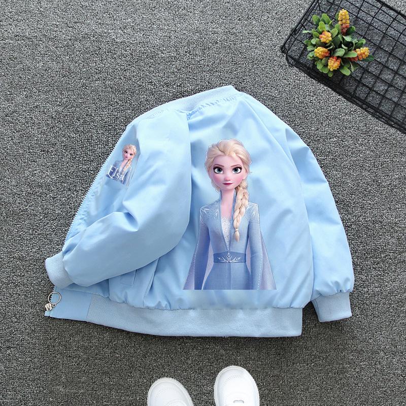 Veste Légère pour Filles Printemps et Automne Nouvelle Vêtements pour Enfants Garçons et Filles Veste de Baseball Princesse Tendance à la Mode