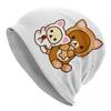 Rilakkuma Korilakkuma Bonnet Hats Autumn Winter Outdoor Skullies Beanies Hat for Unisex Women Summer Thermal Elastic Caps