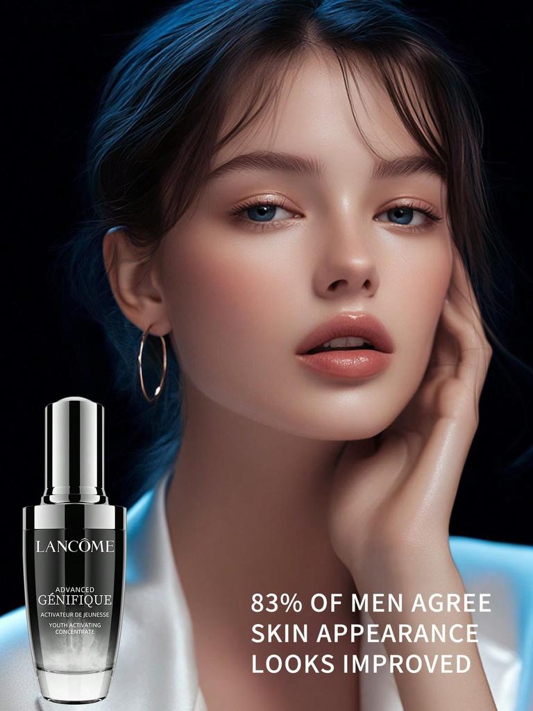 Lancôme Advanced Génifique Radiance Boosting  Anti-Aging Face Serum  Visibly Hydrates & Plumps Skin 1.69 FL.oz./50ml