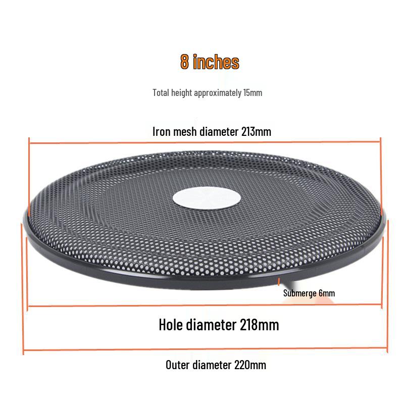 Speaker Grille Decorative Ring & Subwoofer Cover (1"-10") - Holeless Protective Design