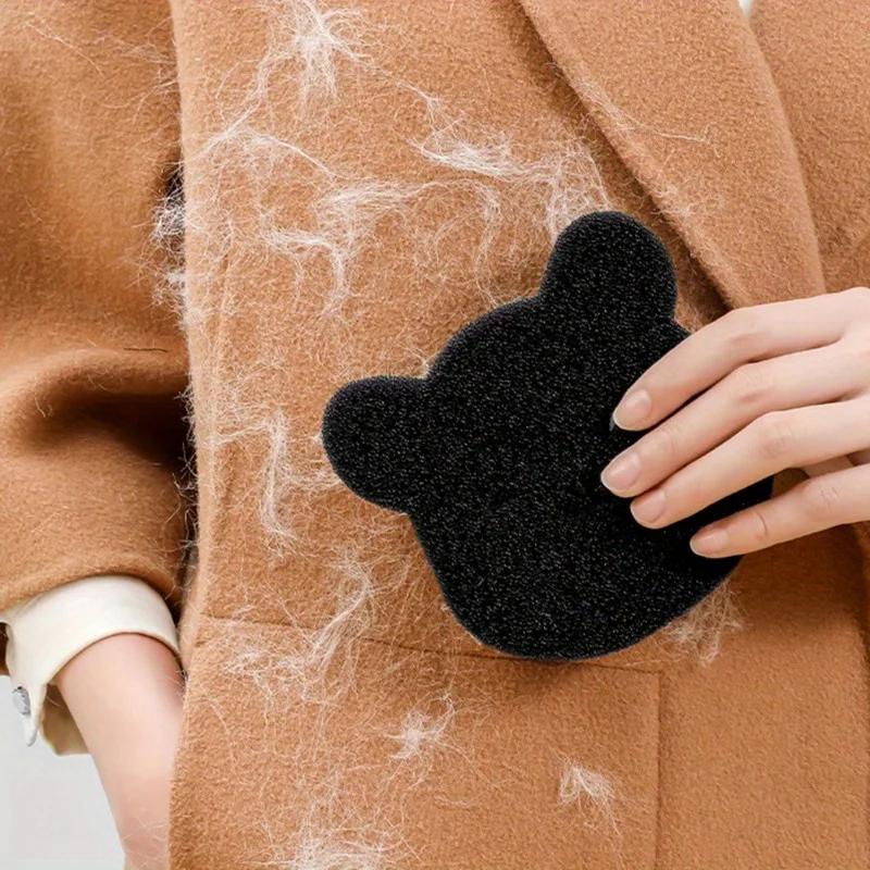4PCS 2 In 1 Hair Remover Bear Shape Laundry Ball Washing Machine Lint Catcher Reusable Clothes Sofa Hair Cleaning Sponge