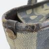 Used BALLY Handbag denim canvas/leather gray Navy casual