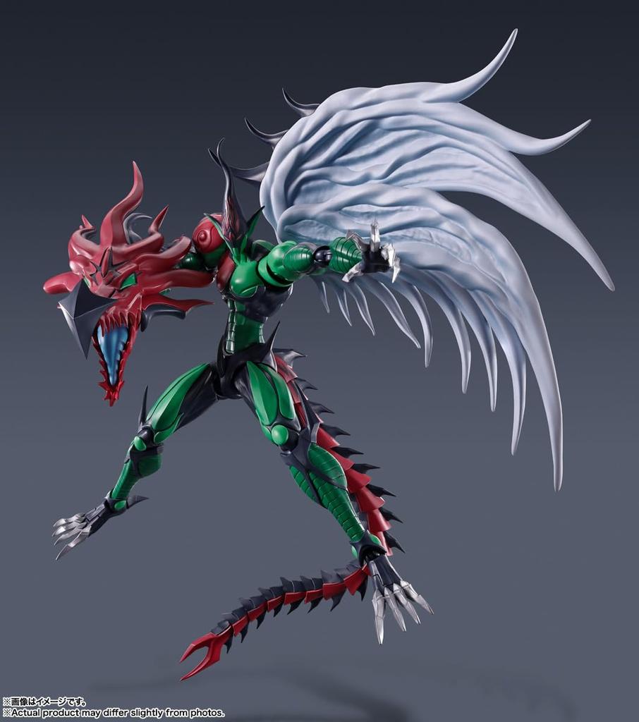 TAMASHII NATIONS S.H. MonsterArts Yu-Gi-Oh! Duel Monsters GX Elemental Hero Flame Wingman, approximately 190mm PVC & ABS painted action figure