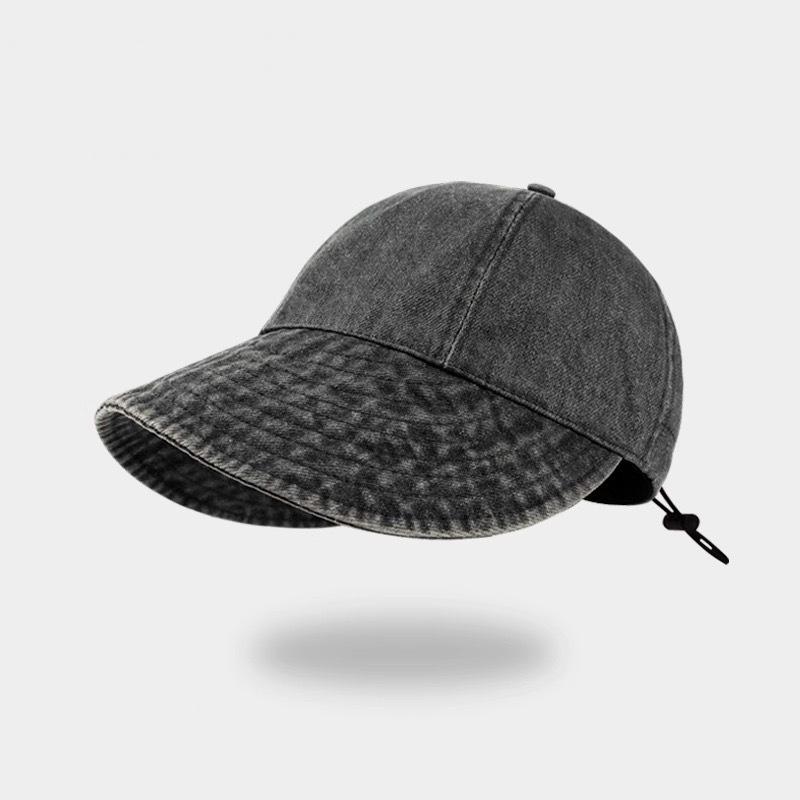 

Джинсовая кепка шляпы женские летние солнцезащитные шляпы солнцезащитный козырек рыболовная кепка козырек для улицы большой козырек дышащий ковбой регулируемый веревка One Size чёрный