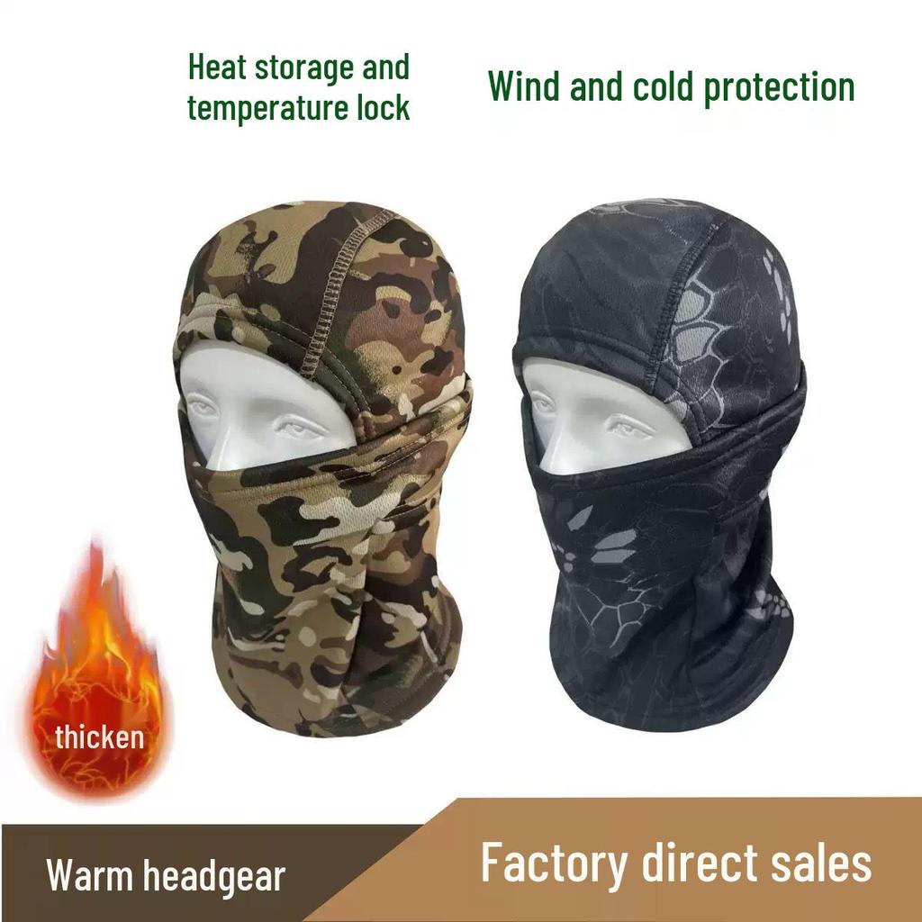 Thickened Fleece Windproof Face Mask for Cold Weather and Skiing