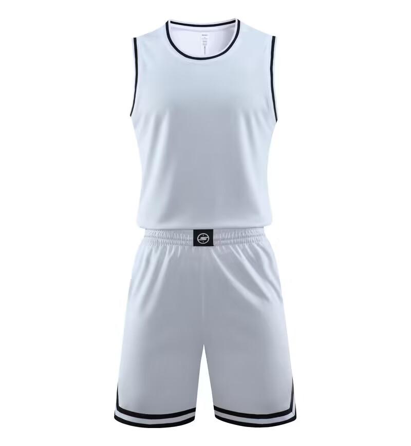 

Fast-Dry Adult Basketball Training Jersey Set XL белый
