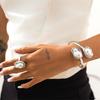 Fashionable Irregular Imitation Pearls Rings and Bracelet In French Baroque Designs Jewelry Accessory for Ladies