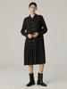SPNK Polyshirt Pleated Dress_Black