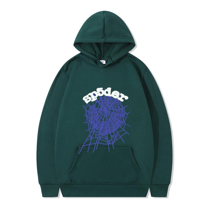 Sweat à capuche 555 Série Spider Hommes et Femmes Pull Automne Hiver Sweat-shirt Imprimé