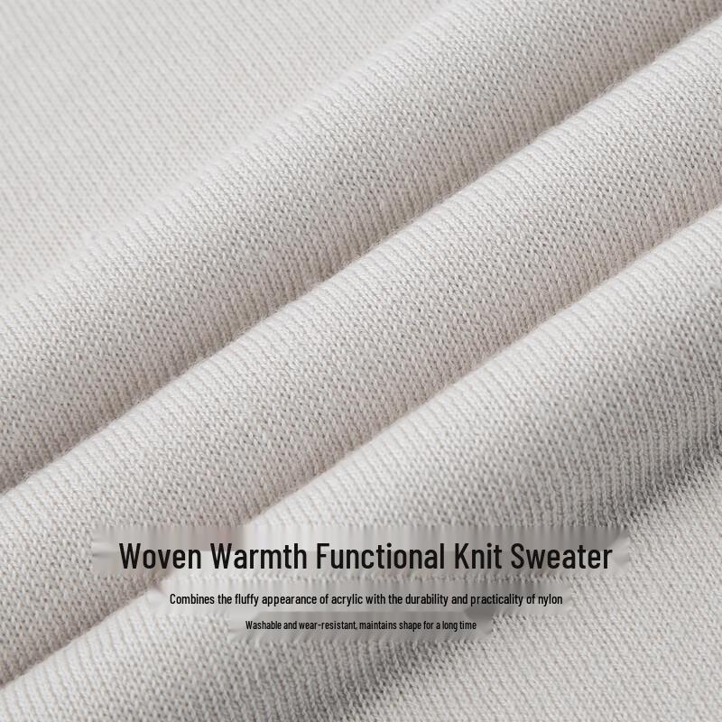 FIRS Men's Winter Wool Blend Round Neck Sweater