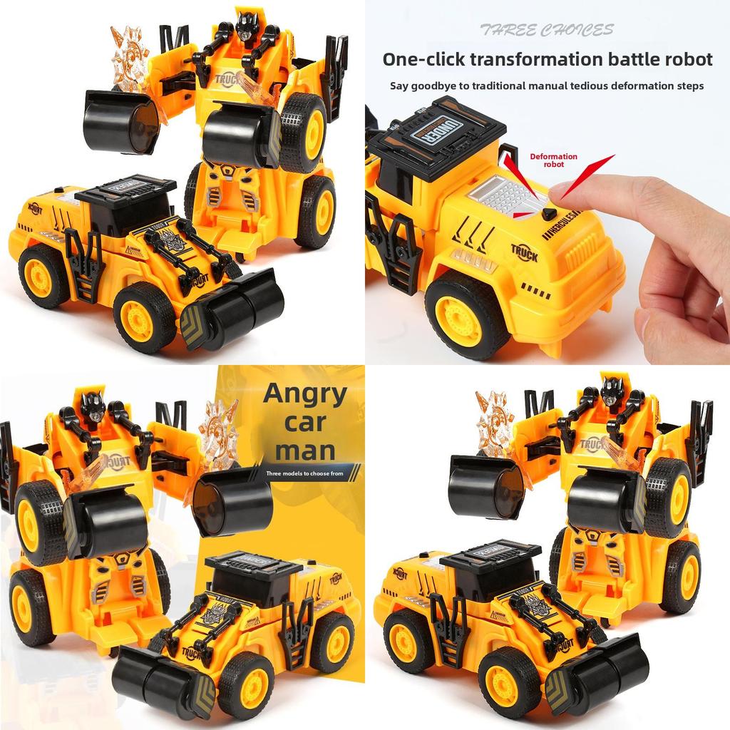 Inertia Oneclick Transforming Construction Vehicle Toy For Kids With Impact And Creative Play