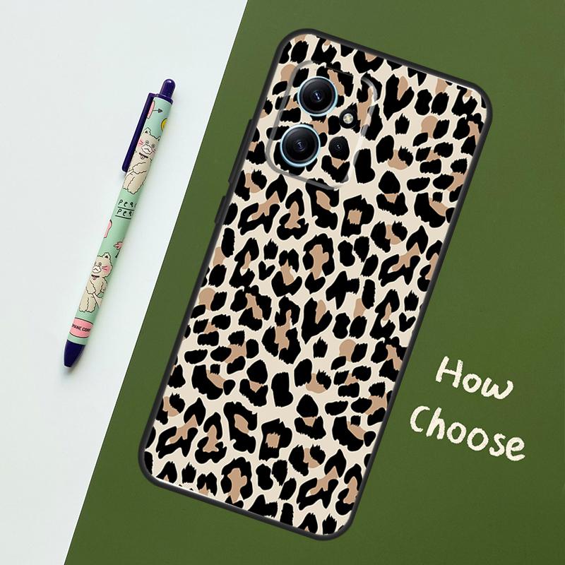 Leopard Skin Case For Xiaomi Redmi Note 14 10 11 12 13 15 Pro Plus Cover For Redmi 15 13C 12C 10C 14C 15C