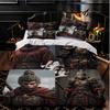 Black Myth Wukong Game Series 3D Digital Printing Three-Piece Set, Popular Three-Piece Bedding