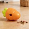 Fun Pet Treats Feeder Toy with Carrot Shape Plastic Slow Feeder Food Dispenser For Dog And Cats Mental Stimulation