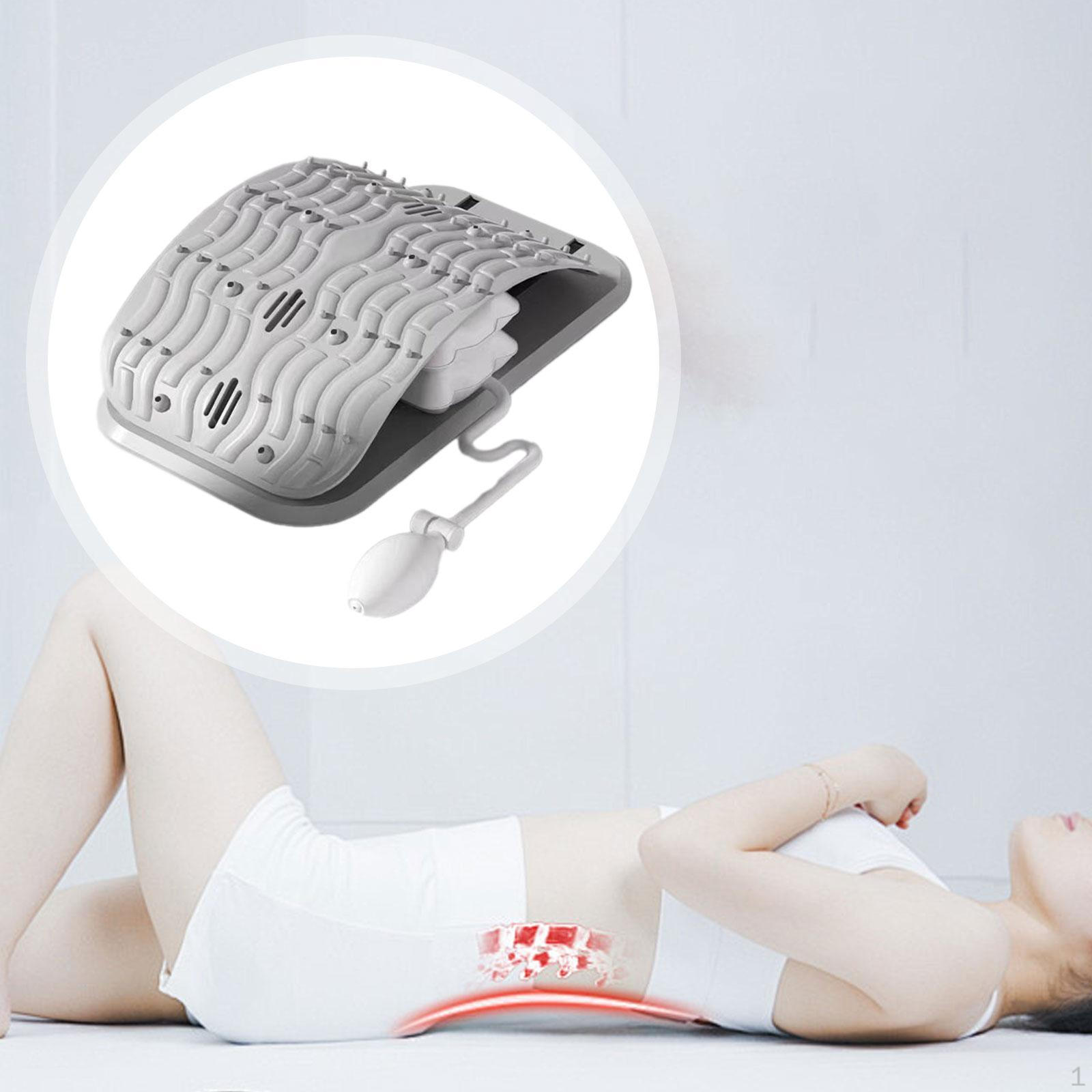 

Back Stretcher Support Cushion Easy to Use Comfort Lightweight Inflatable Pillow Travel серый