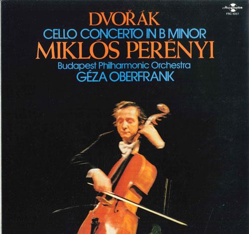 

LP Record MIKLOS PERENYI, GEZA OBERFRANK, BUD - Dvorak Concerto For Cello And Orche FRC1057 HUNGAROTON 1979 Japan Classical Used