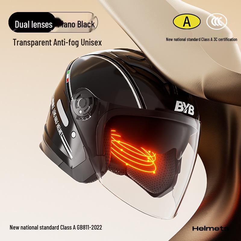 

Сертифицированный 3C мотоциклетный шлем класса А с двойным линзовым покрытием против запотевания для всесезонных поездок