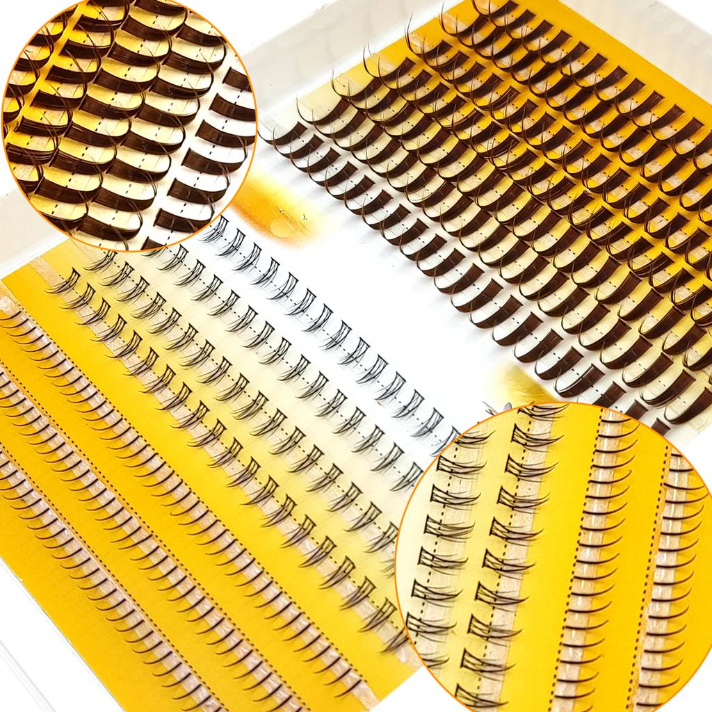 Xiaomi Faux cils en grappe 3D 60D-120D, épais et pointus, en vison, avec cils inférieurs, pour un look manga, yeux de poupée, cils naturels, cosplay