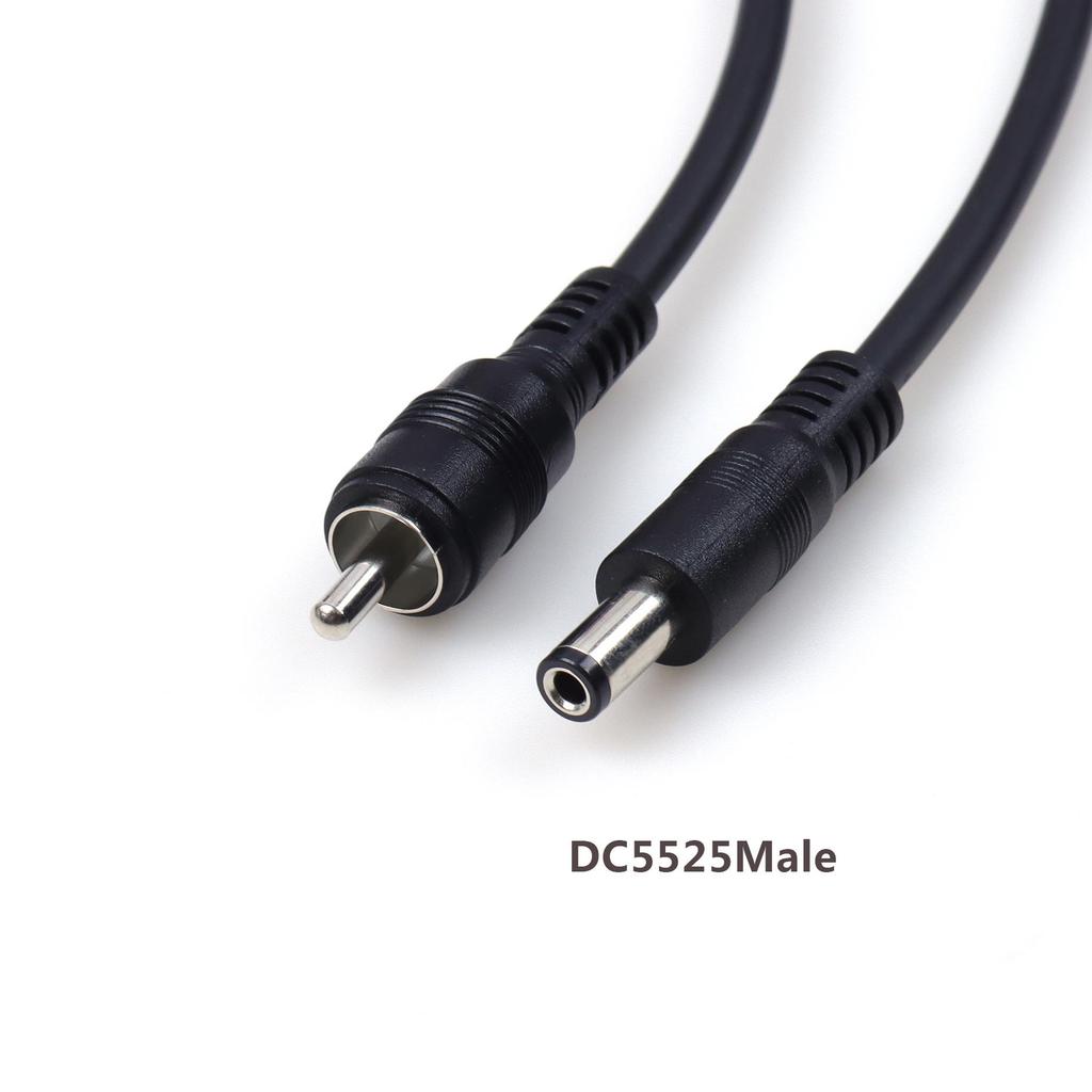 6.35mm Mono To RCA Gold Bent Tattoo Clip Power Cord