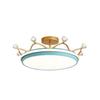 Nordic Crown Bedroom Ceiling Lamp Creative Warm Modern Light Luxury Second Bedroom Princess Girl Children's Room Chandelier