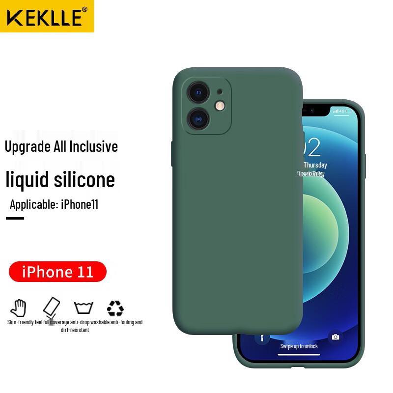 

KEKLLE iPhone 11 Liquid Silicone Full Lens Protection Case iPhone 11 - 6.1 inch