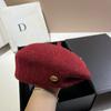 Japanese And Korean Fine Glitter Styling Beret Irregular Edge Pressing Painter Hat Bud Girl