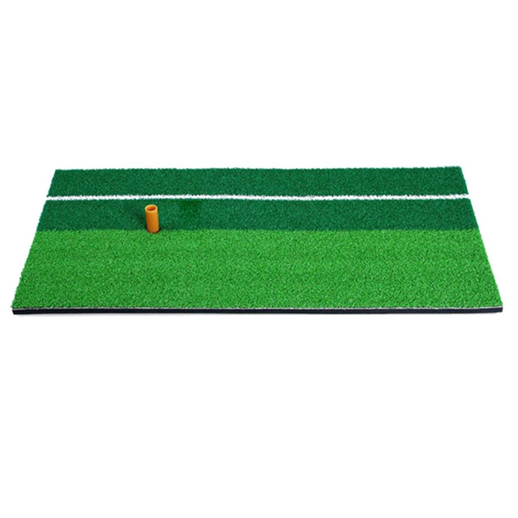 Indoor Golf Practice Mat 60x30cm - Non-Slip Base, Marking Lines Turf for Backyard Training Equipment