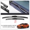 2PCS Car Blade Windshield Rubber Wiper For NISSAN Altima ARIYA JUKE LEAF MARCH MICRA NOTE NV200 SENTRA VERSA Auto Accessories