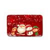 Christmas Shower Curtain Floor Mat Combination Four-Piece Set Bathroom Toilet Carpet Shower Room Mat Foot Mat