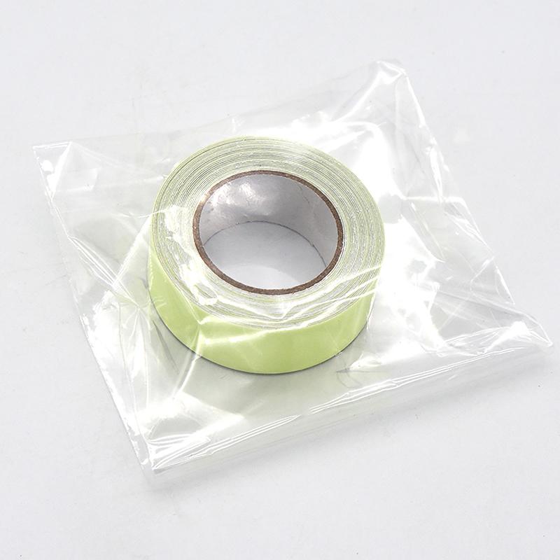 1 Roll Fluorescent Self-Adhesive Glow-In-The-Dark Tape Light Strip Fire Channel Stage Decoration Safety Exit Warning Stickers