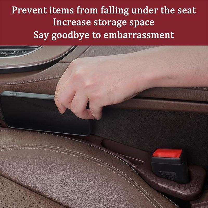 1/2PCS Car Seat Gap Filler Side Seam Plug Strip Leak-proof Filling Strip With Storage Slot Car Interior Decoration Accessories