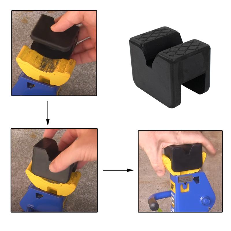 1/2PCS Rubber Jack Pad For Car Truck SUV Slotted Lift Support Frame Rail Protector Anti-Slip Adapter