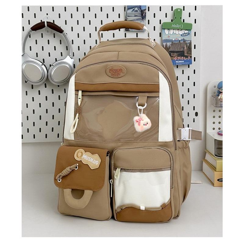New high-value college style fresh and sweet backpack junior high school students lightweight large-capacity backpack