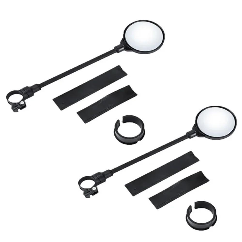 Bicycle Mirror Bike Handlebar Rearview Mirror Rotatable and Adjustable Wide Angle Rear View Shockproof Convex Mirror Universal